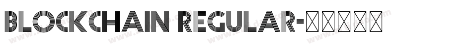 Blockchain Regular字体转换
